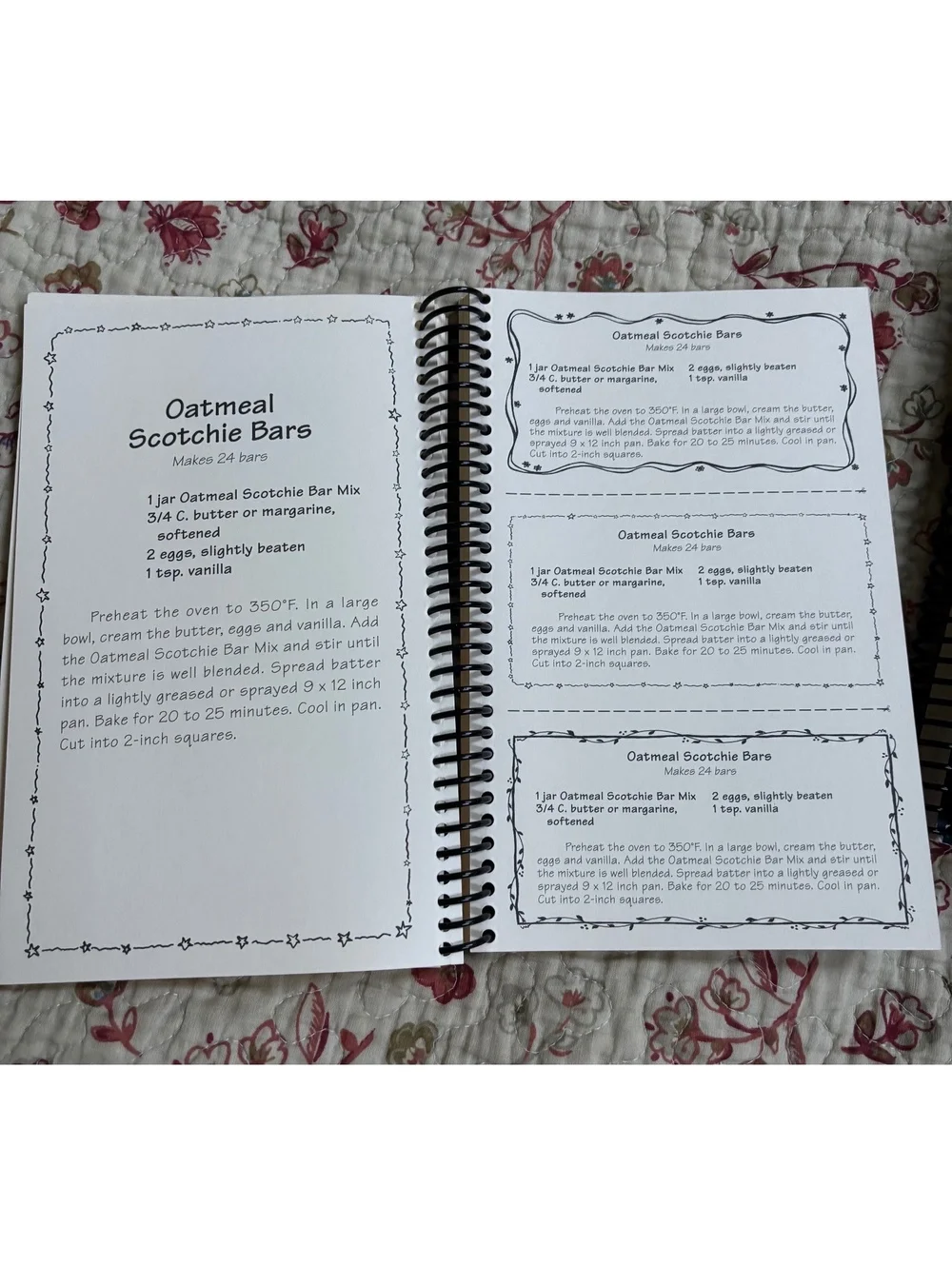 Gifts in a Jar Recipe Books Set - Cookies, Bars & Brownies, Muffins & Breads